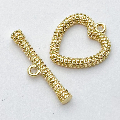 Замок-тоггл, цвет золото, размер 15*13 мм, цена за 1 шт