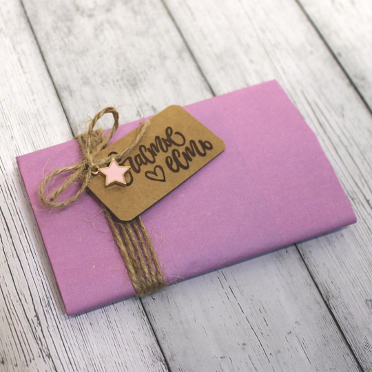 Авторская крафтовая упаковка "Leela" (с конвертом)