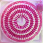 Гирлянда (синяя коробка)100 LED розовая