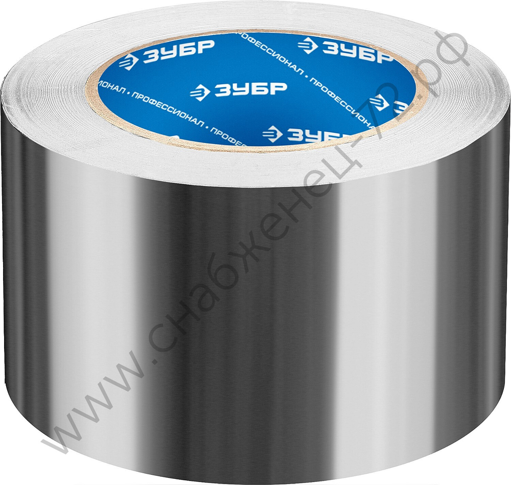 ЗУБР 75 мм, 50 м 60 гр/м2, Алюминиевая лента самоклеящаяся, ПРОФЕССИОНАЛ (12262-75-50)