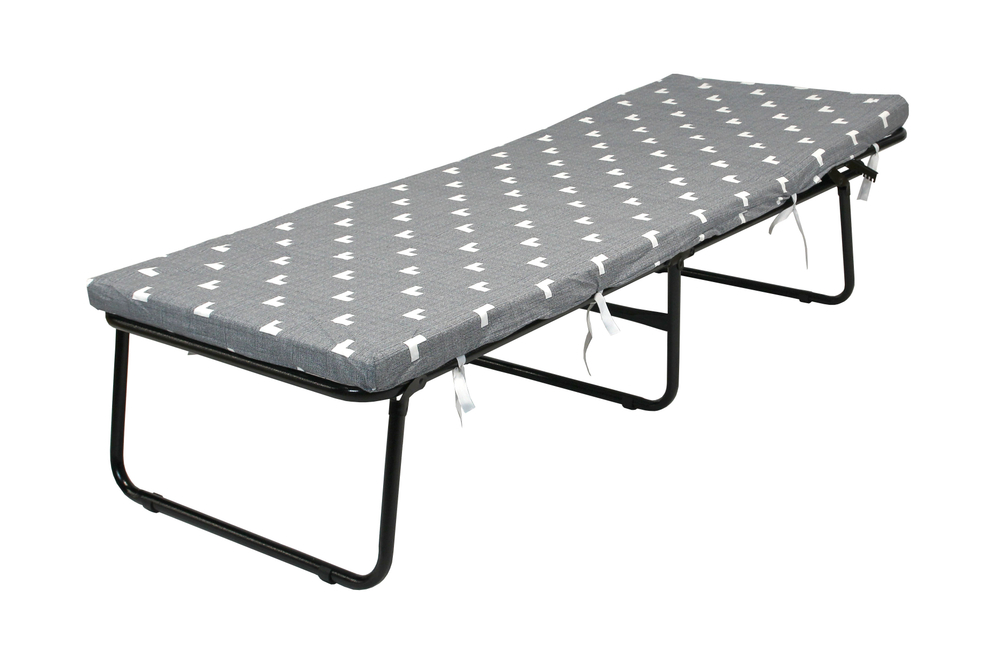 Кровать раскладная Соната мягкая лист 50мм арт.РП-700-Э-50 (цвет ткани серый рис.тетрис (1 шт. в уп.)