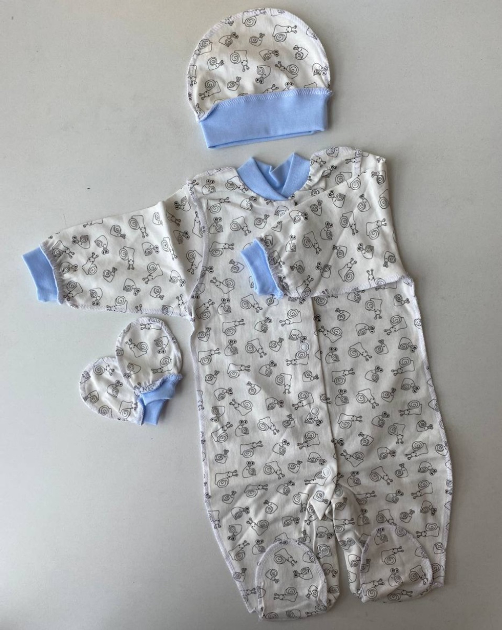 Комплект на выписку "Малышки" (7 пр.) - лето (плед,комб.-мол, комб-кн,шап. с отв, шап.,цап.,бант (Цвет: Розовый)