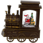 Сувенир с подсветкой «Паровозик-Дед Мороз» 16*6.5*17 см, цвет микс (питание от USB и батареек)