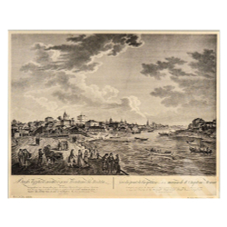 Фотогравюра «Вид Яузского моста и дома Шапкина в Москве» 1886 г.