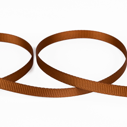 Тесьма декоративная репсовая, 6мм, №119 коричнев.