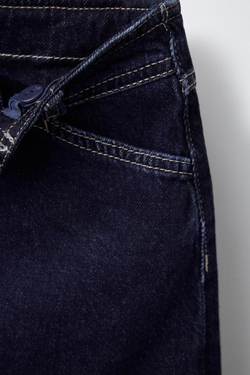 ZARA ДЖИНСОВАЯ ЮБКА, СИНИЙ