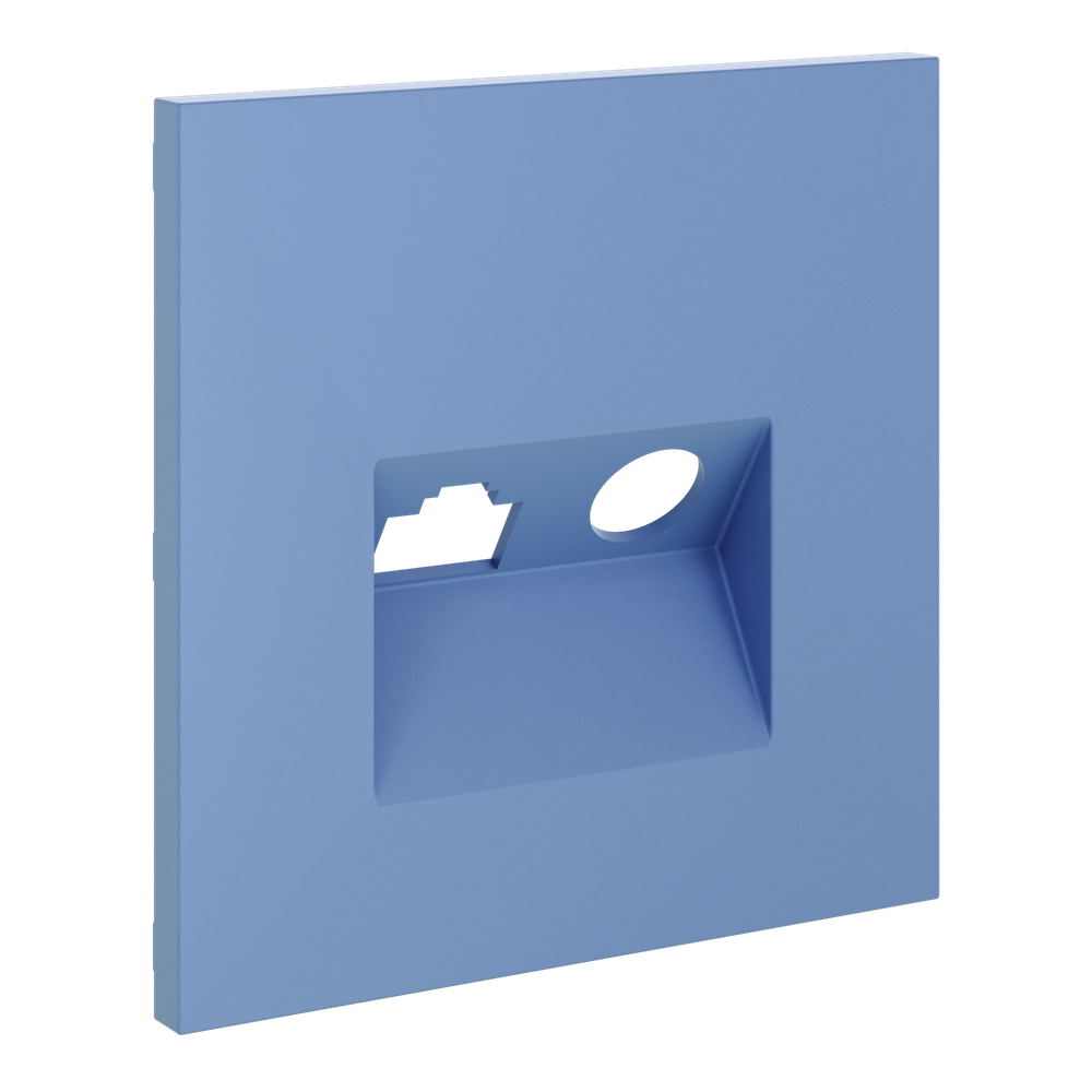 Накладка для розетки TV+RJ45 кат. 6, S70 (деним)