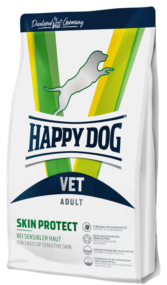 Сухой корм Happy Dog Vet Skin Protect ветеринарная диета для любых собак при чувствительной коже 4 кг