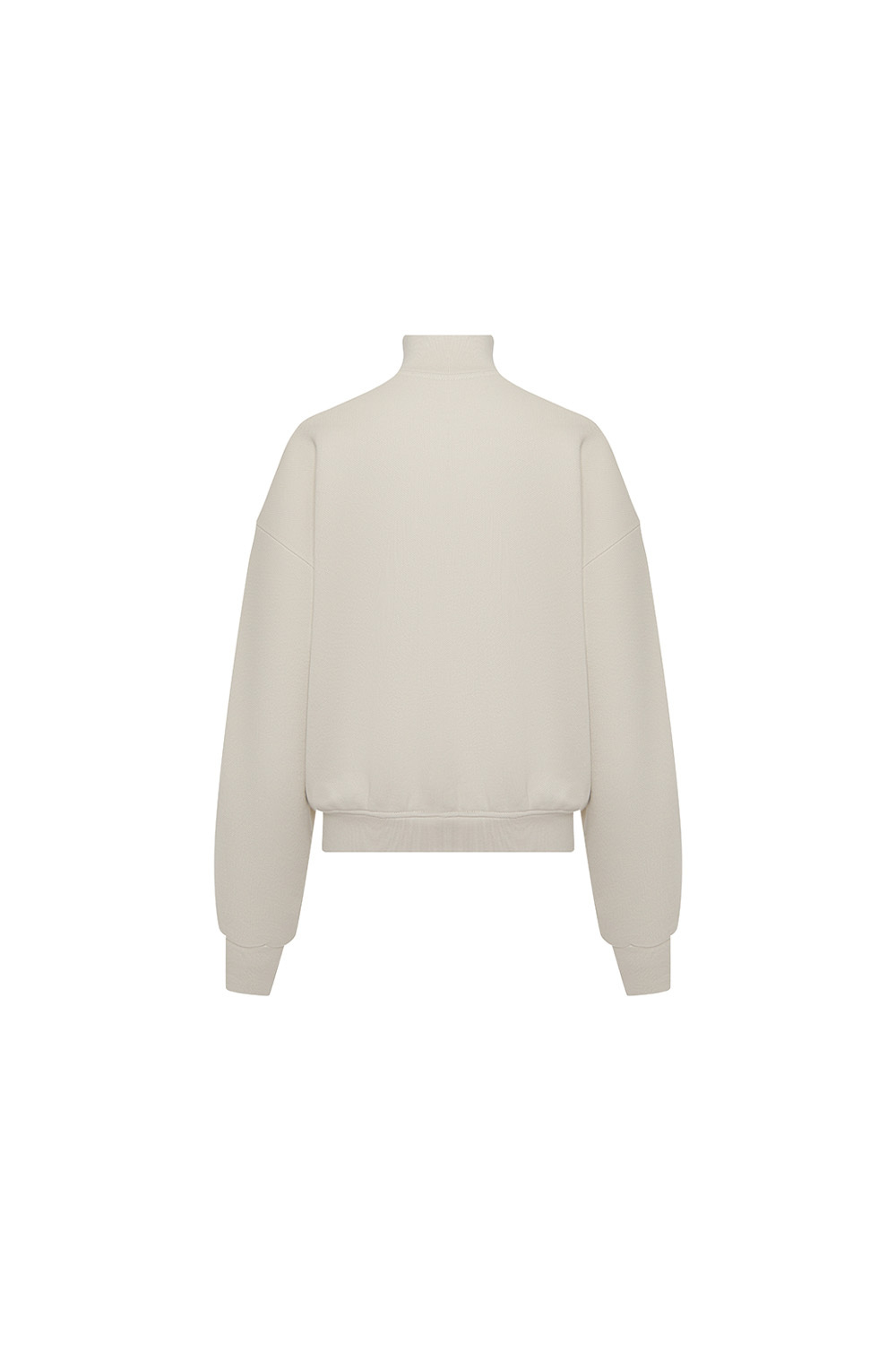 Свитшот на короткой молнии Слоновая кость