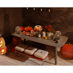 Банкетка Bergenson Bjorn Pea, велюр, бежевая/бордовая