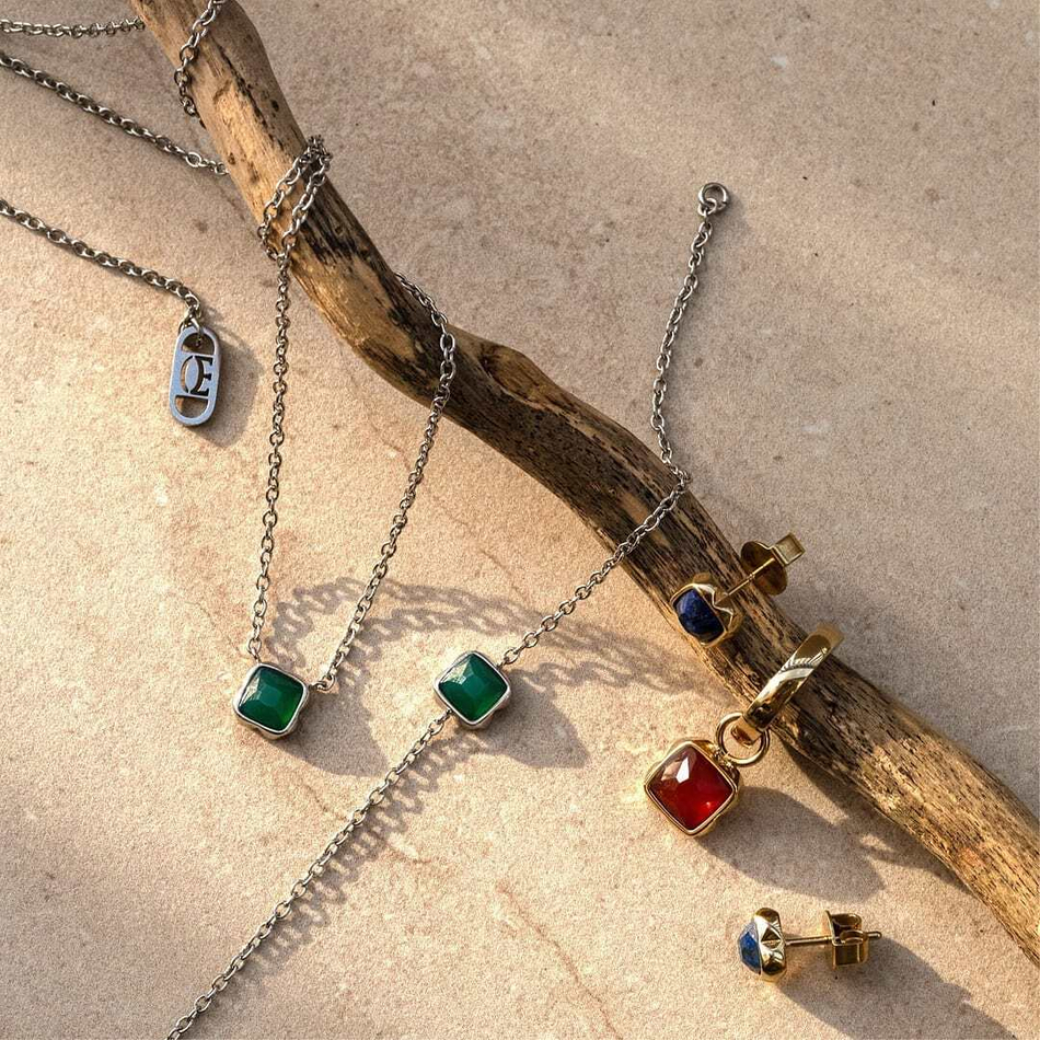 Серьги Coeur de Lion Red agate (January) 1301/21-0300