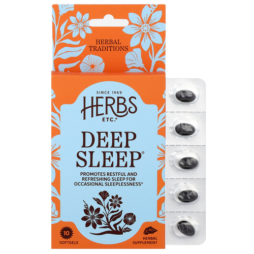 Herbs Etc., Deep Sleep®, 10 капсул
