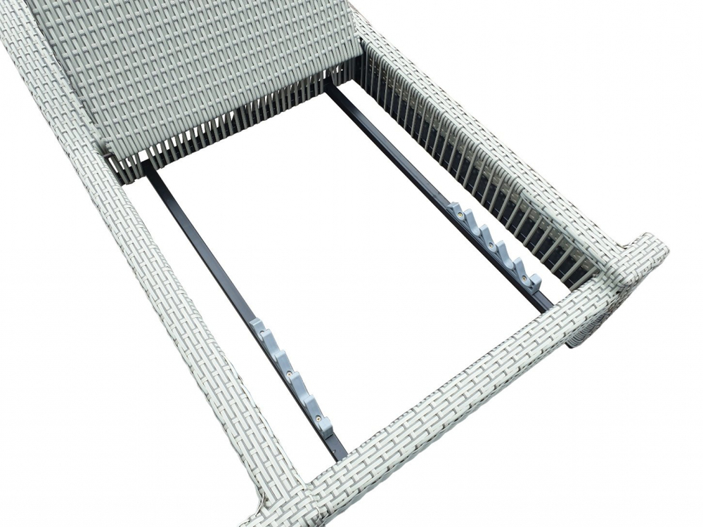 Шезлонг-лежак плетеный Tagliamento GS925, белый