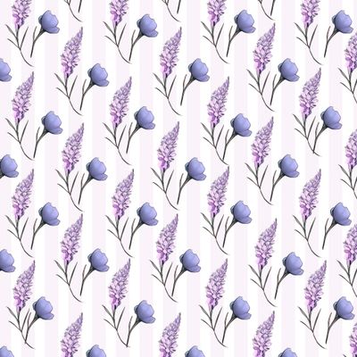 Голубые цветы