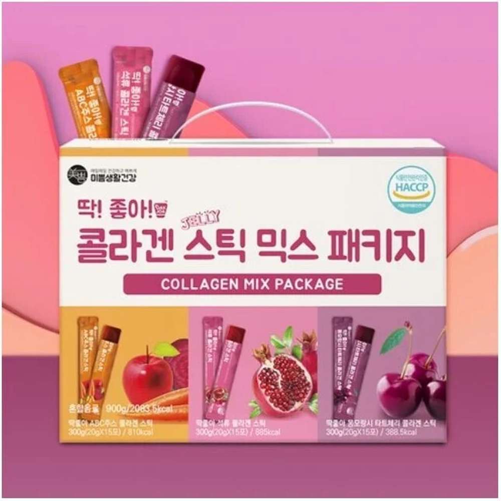 Mippeum Dak Joa Collagen Jelly Stick Mix Package 45g
