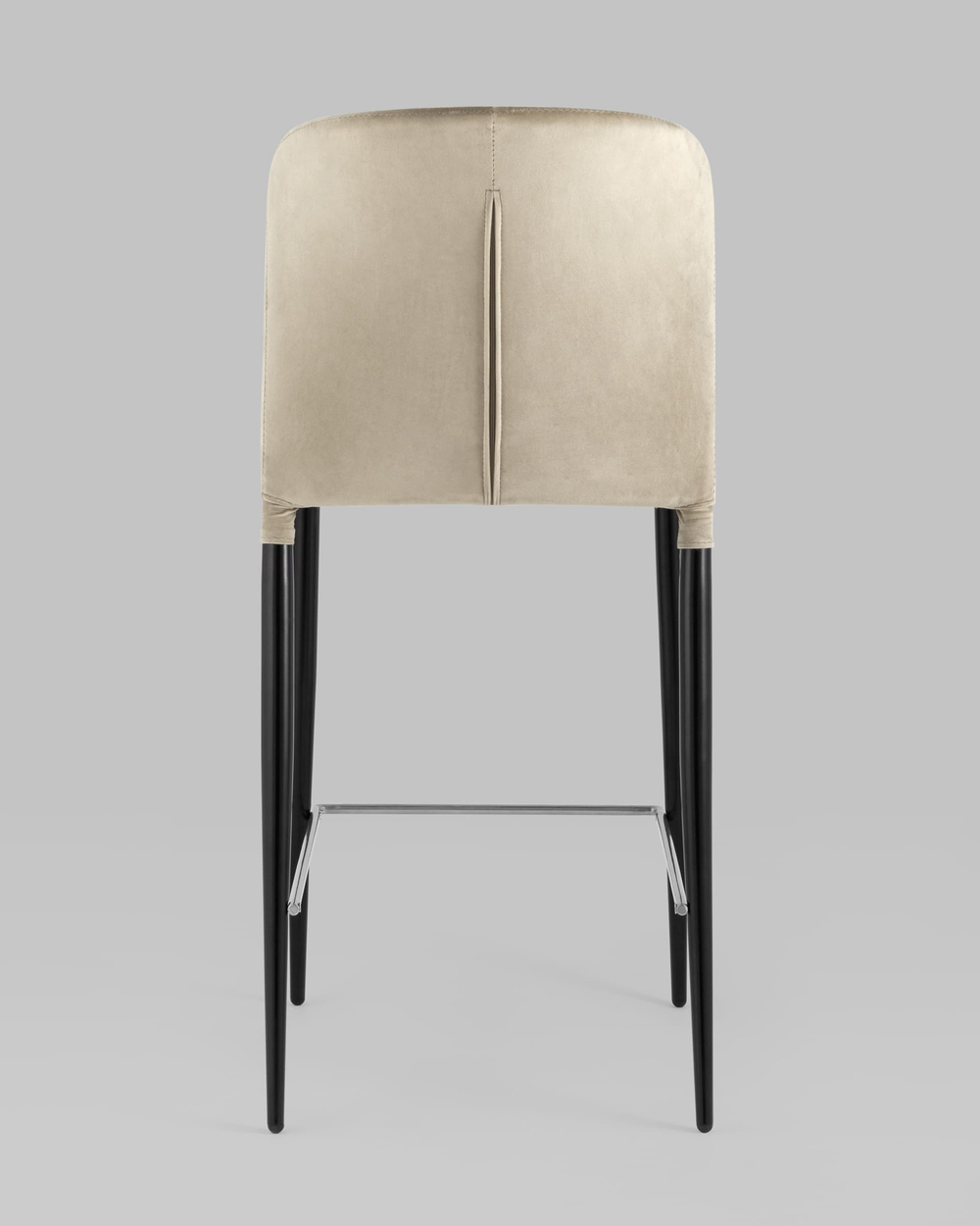 Стул полубарный Лори велюр бежевый