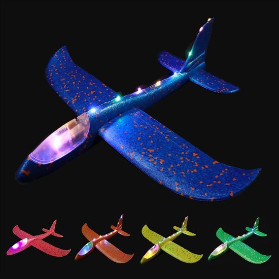 Самолет-планер 48х48 см ( светится полностью )