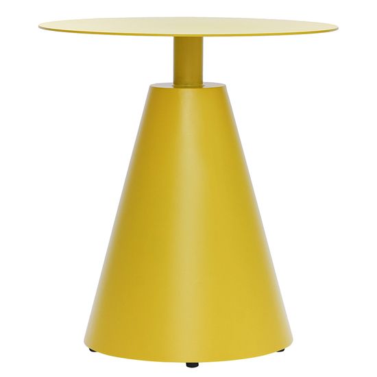 Столик кофейный marius, D50 см, желтый