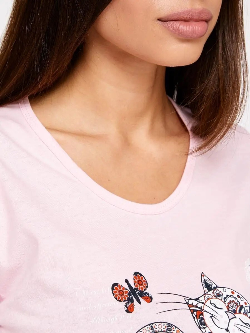 Пижама женская бриджи+футболка (норма) КЖ0036