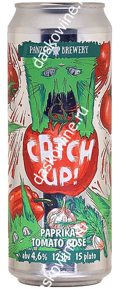 Пивной напиток Кетч Ап! Паприка н/фильтр н/осветл 0,45л Ж/Б 4,6% Солар Бир Россия