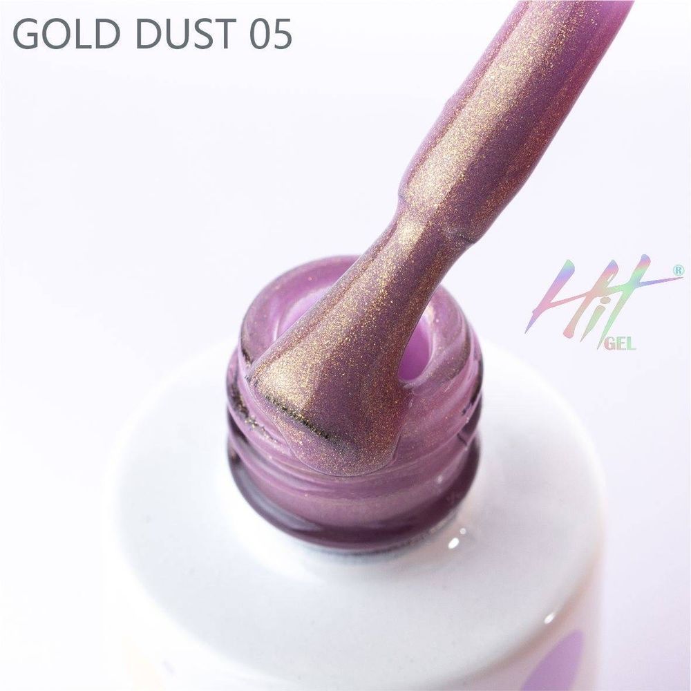 Гель-лак ТМ &quot;HIT gel&quot; №05 Gold dust, 9 мл