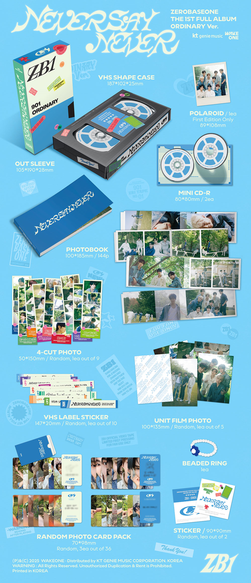Альбом ZEROBASEONE - THE 1ST FULL ALBUM NEVER SAY NEVER (PHOTOBOOK Ver.)