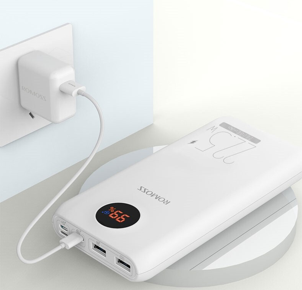 Romoss SW20PF/20000мАч/22.5 Вт Быстрая зарядка/LED