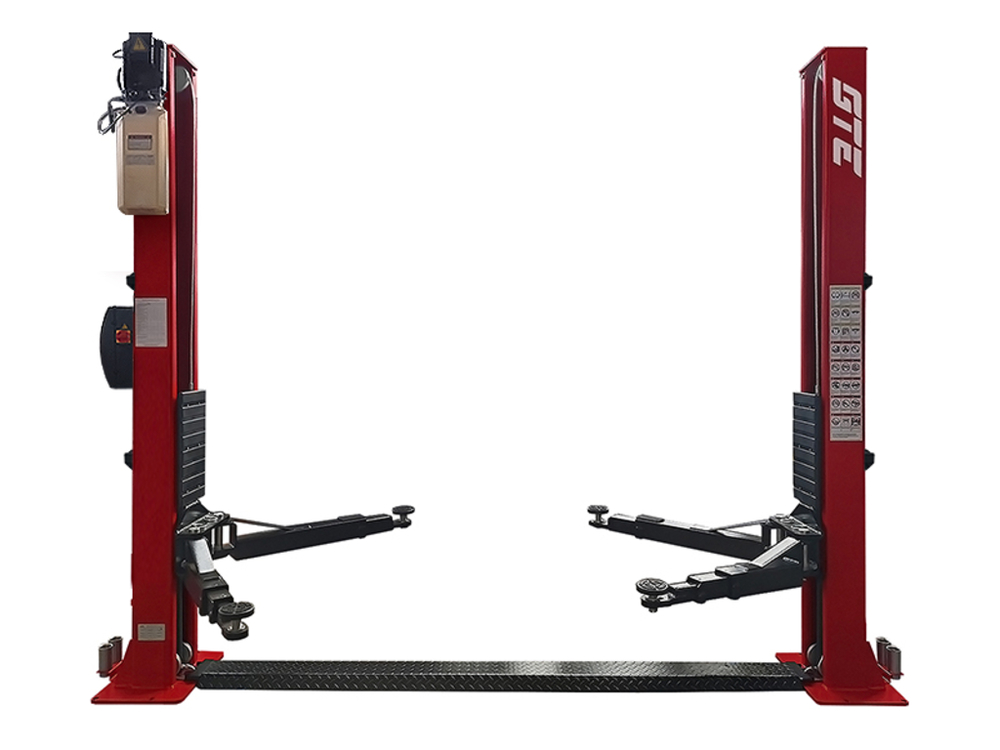 Подъемник электрогидравлический 4т 110-1900мм 2-х стоечный 380В ниж.синхрон. (электр.спуск) GTE