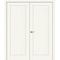 Купить Двустворчатая дверь экошпон Прима-10 white wood глухая
