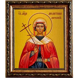 Мелитина Маркианопольская Святая мученица. Икона на холсте.