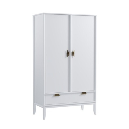 Шкаф 2х дверный «Бридж» белый лак