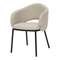 Стул Jude, бежевое букле, черные ножки