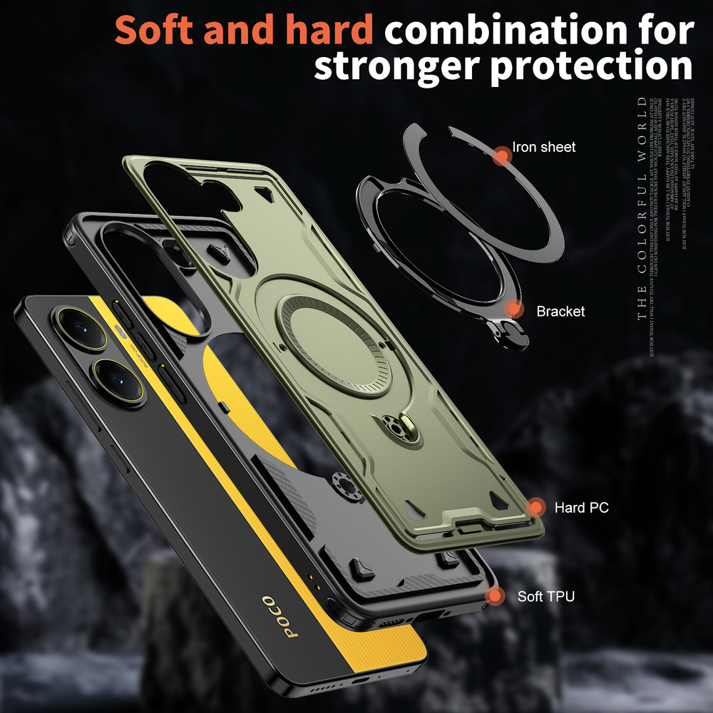 Чехол Magneto Case с кольцом для Poco X7 Pro 5G