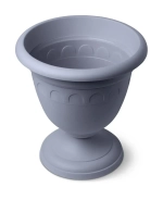 Вазон высокий пластиковый 3л d-22см «Колывань» серый C134СЕР