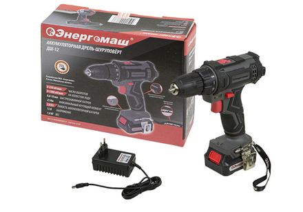 Аккумуляторный шуруповерт Энергомаш ДШ-12