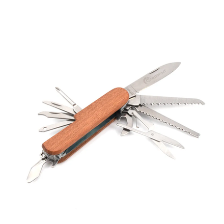 Мультитул СЛЕДОПЫТ 11 предметов, дерево