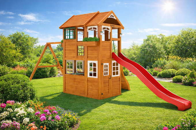 Детская площадка Клубный домик 2 Luxe