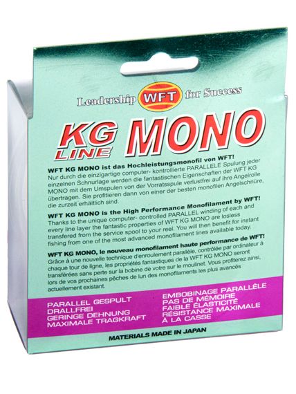 Леска монофильная WFT KG MONO Green 300 м, 0,30 мм