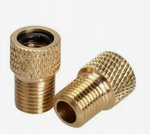 Переходник BEE PUMP, с Presta на автомобильный ниппель (FV-AV), сталь, золотистый (10/150)