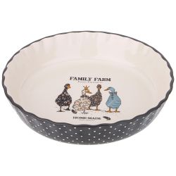 ФОРМА ДЛЯ ВЫПЕЧКИ AGNESS "FAMILY FARM" КРУГЛАЯ 2,1 Л 27,5*27,5*6 CМ