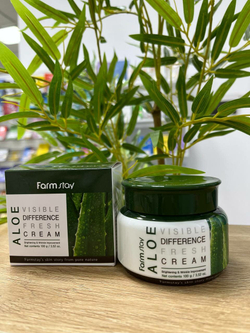 FarmStay Aloe Visible Difference Fresh Cream Освежающий крем с экстрактом алоэ