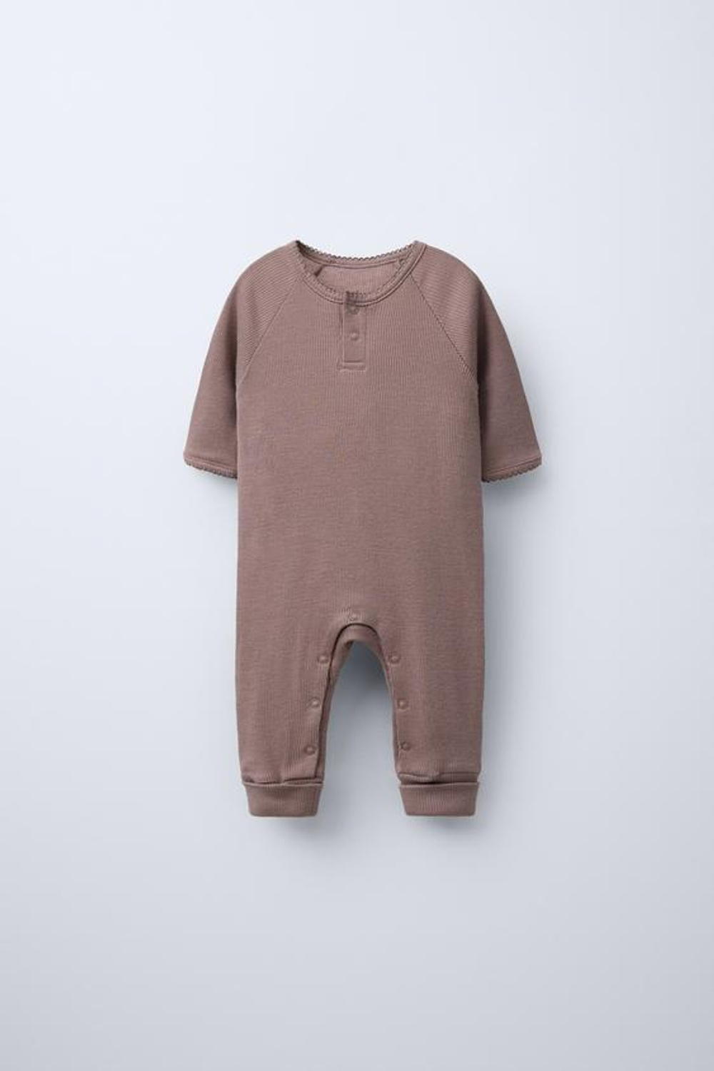 ZARA КОМБИНЕЗОН ИЗ МЕРИНОСОВОЙ ШЕРСТИ, КОРИЧНЕВЫЙ