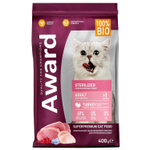 Корм для кошек AWARD Sterilized , 400 г, индейка и курица