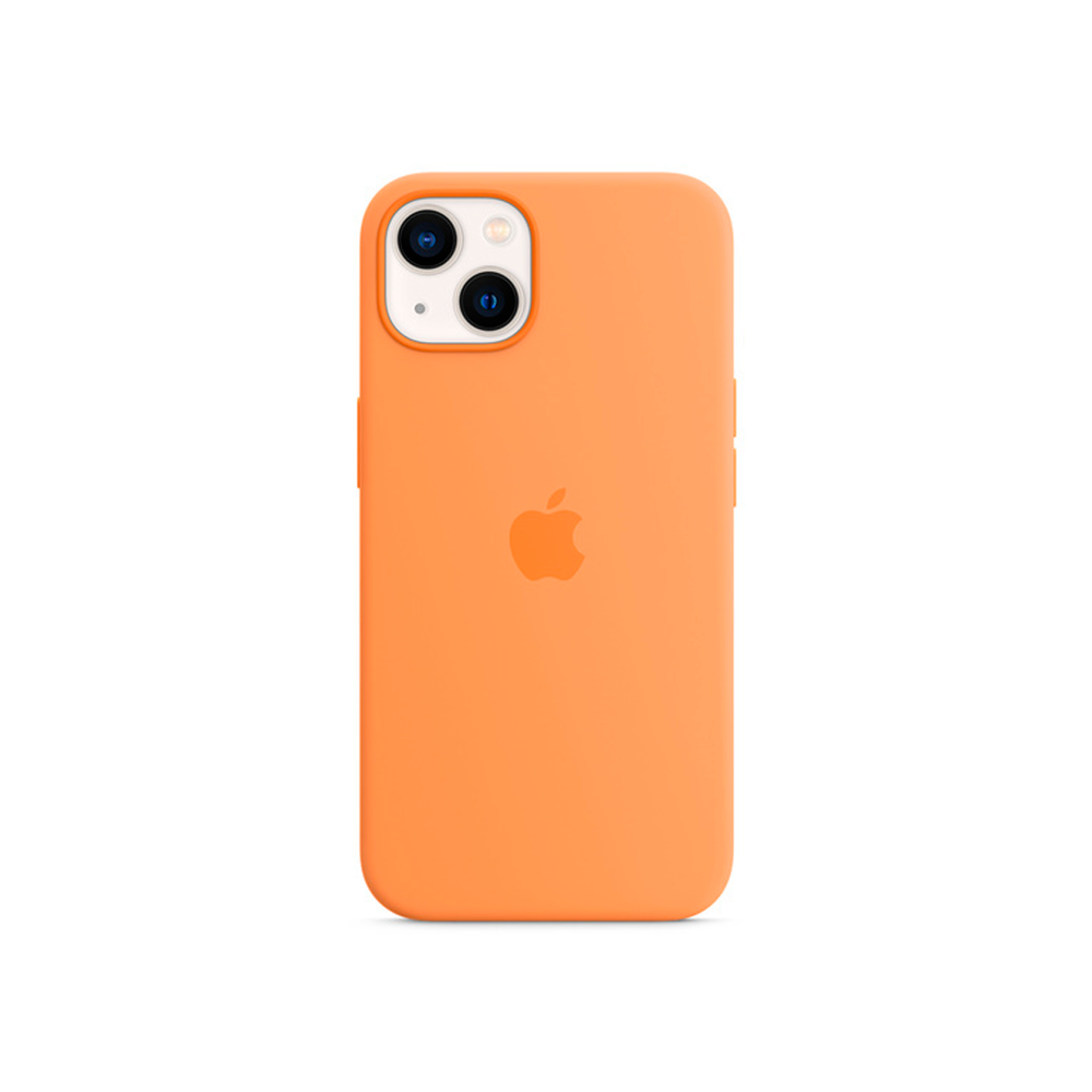 Силиконовый чехол с поддержкой MagSafe Apple Silicone Case для iPhone 13, Marigold (Весенняя мимоза)