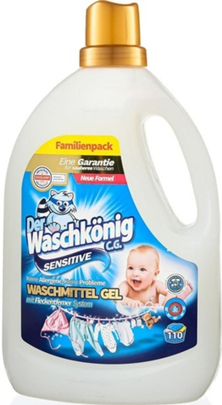 Der Waschkоnig C.G. Sensitiv Универсальный Гель для Стирки Детского Белья, 3,305 л
