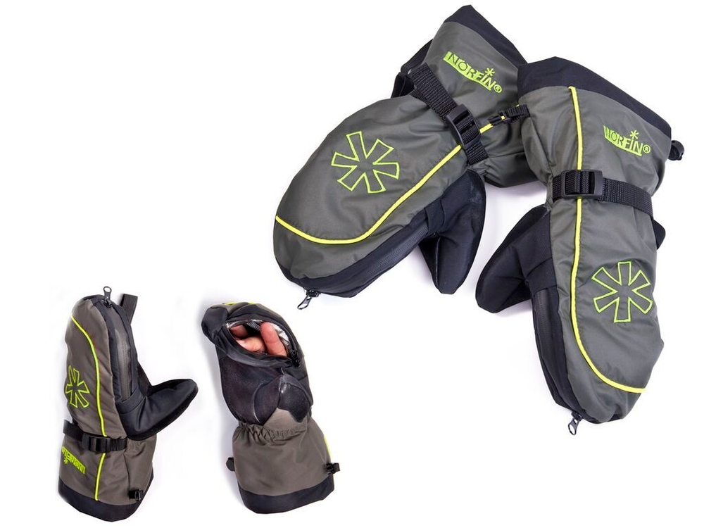 Перчатки Norfin COMFORT ZIP GREEN, размер L