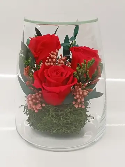 натуральные кустовые пионы в стекле, вакуум*