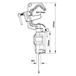 Зажим KUPO KCP-150 SWIVELING PIPE C CLAMP W/ UNIVERSAL HEAD