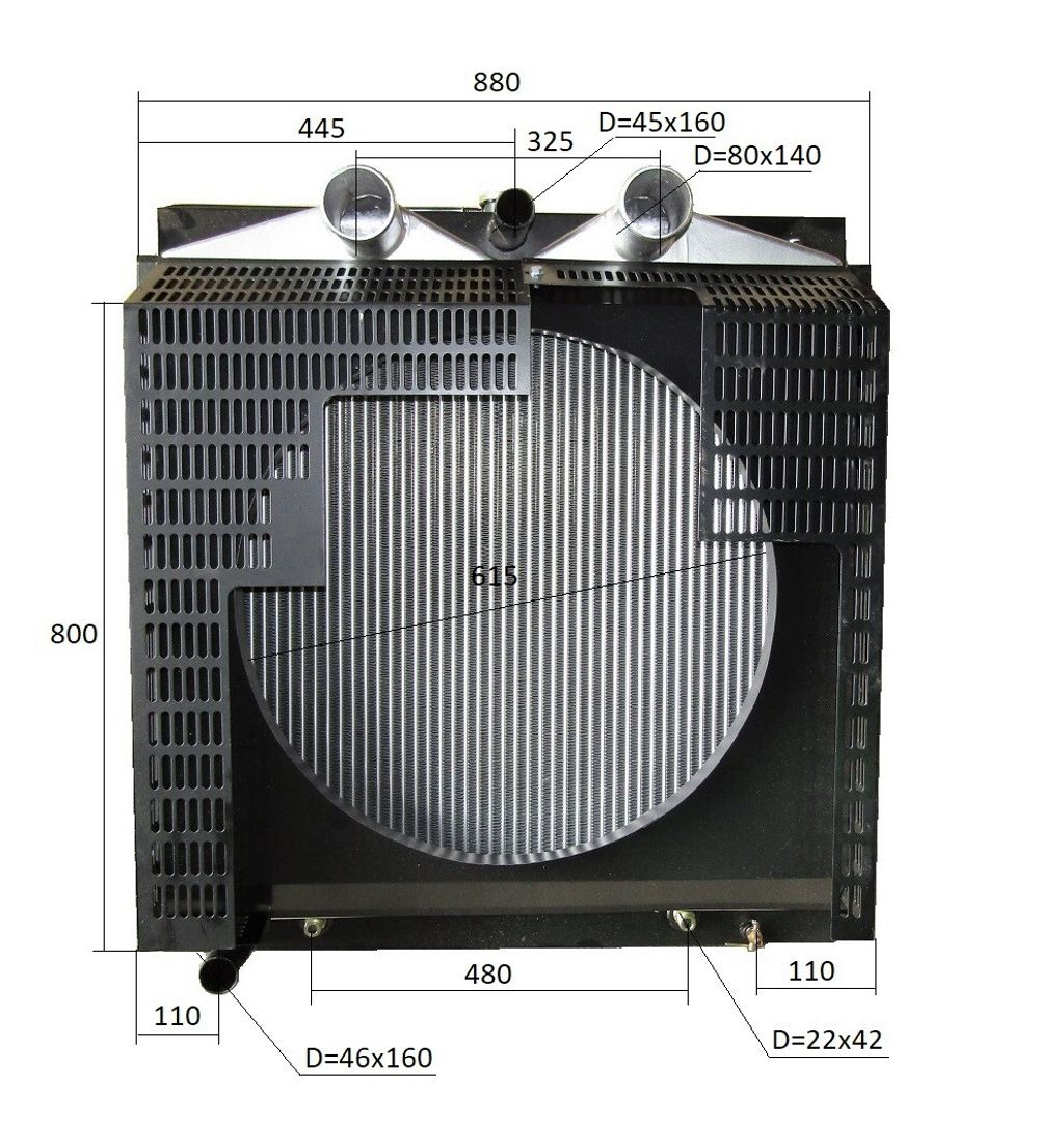 Радиатор охлаждения Ricardo R6110ZLDS; TDK 170 6LT /Radiator (R6110ZLDS Kofo)