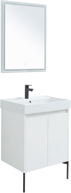 Мебель для ванной Aquanet Nova Lite 60 белый глянец (2 дверцы)